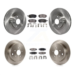 Front Rear Disc Brake Rotors And Ceramic Pads Kit For Subaru Impreza K8T-101130