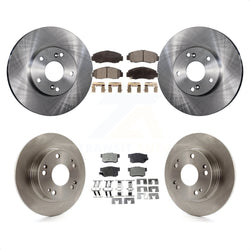 Front Rear Disc Brake Rotors And Ceramic Pads Kit For Honda Accord K8T-101141