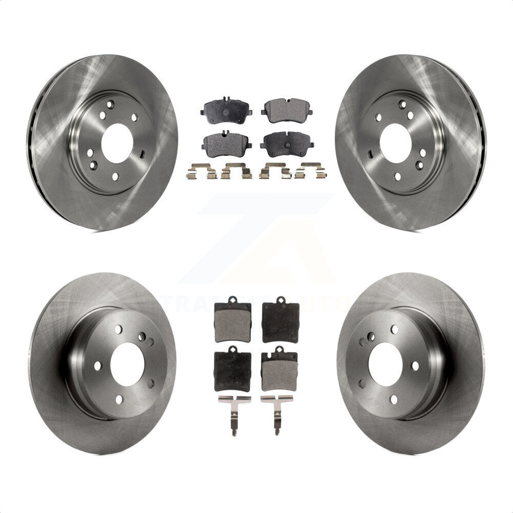 Front Rear Disc Brake Rotors And Ceramic Pads Kit For Mercedes-Benz C240 CLK350 C320 C280 CLK320 C350 K8T-101145 by Transit Auto