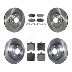 Front Rear Disc Brake Rotors And Ceramic Pads Kit For Mercedes-Benz SLK280 SLK300 K8T-101146