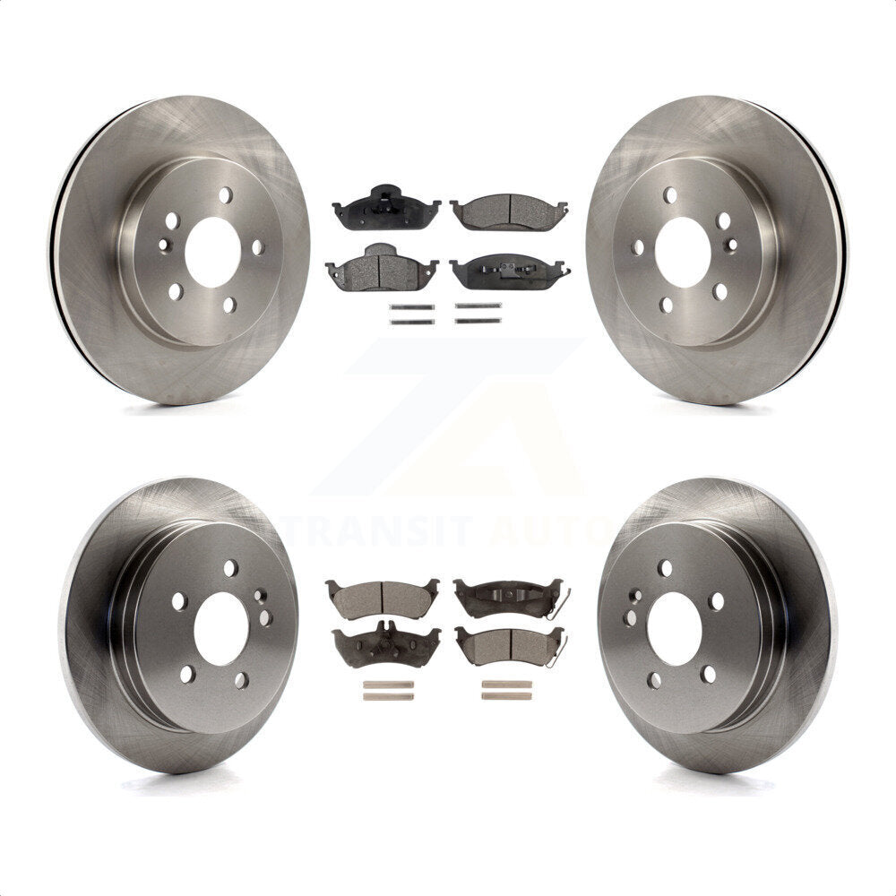 Front Rear Disc Brake Rotors And Ceramic Pads Kit For Mercedes-Benz ML320 ML350 ML430 K8T-101152 by Transit Auto