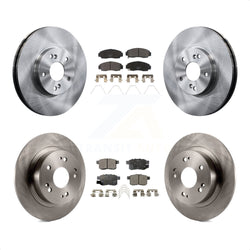 Front Rear Disc Brake Rotors And Ceramic Pads Kit For Honda Accord Acura TSX K8T-101153