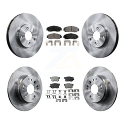 Front Rear Disc Brake Rotors And Ceramic Pads Kit For Acura TL K8T-101156