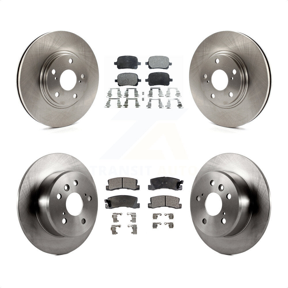 Front Rear Disc Brake Rotors And Ceramic Pads Kit For 1999-2001 Lexus RX300 FWD K8T-101165 by Transit Auto