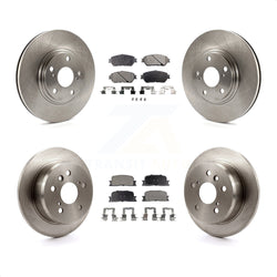 Front Rear Disc Brake Rotors And Ceramic Pads Kit For 2004-2006 Lexus ES330 K8T-101167