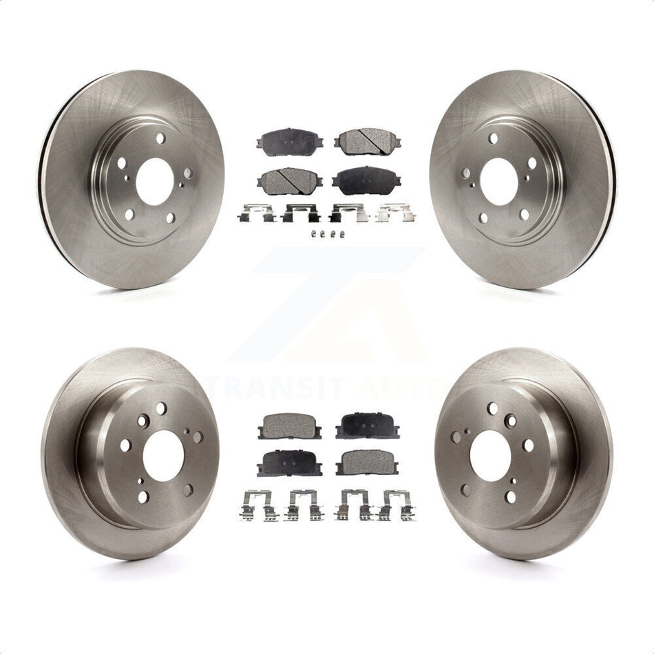 Front Rear Disc Brake Rotors And Ceramic Pads Kit For 2004-2006 Lexus ES330 K8T-101167 by Transit Auto