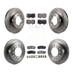 Front Rear Disc Brake Rotors And Ceramic Pads Kit For Toyota Sequoia K8T-101168