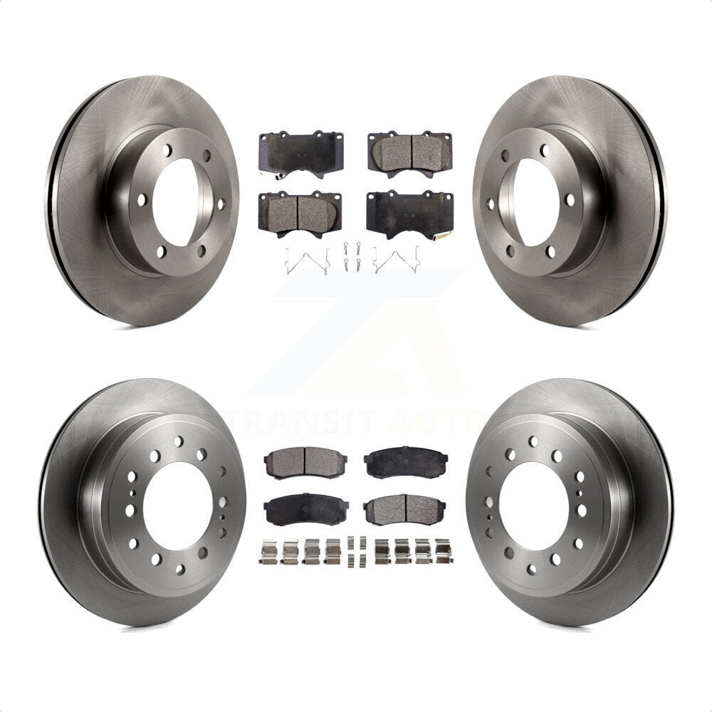 Front Rear Disc Brake Rotors And Ceramic Pads Kit For Toyota Sequoia K8T-101168 by Transit Auto