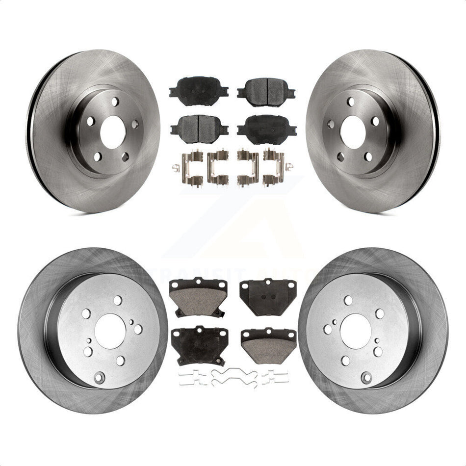 Front Rear Disc Brake Rotors And Ceramic Pads Kit For Toyota Celica K8T-101169 by Transit Auto