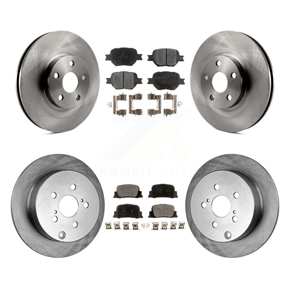 Front Rear Disc Brake Rotors And Ceramic Pads Kit For 2005-2010 Scion tC K8T-101170 by Transit Auto