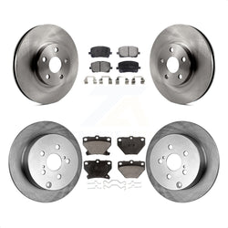Front Rear Disc Brake Rotors And Ceramic Pads Kit For Toyota Corolla Matrix Pontiac Vibe K8T-101171