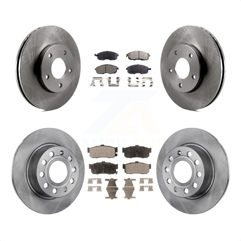 Front Rear Disc Brake Rotors And Ceramic Pads Kit For Nissan Maxima Infiniti I30 INFINITI K8T-101172 by Transit Auto