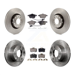 Front Rear Disc Brake Rotors And Ceramic Pads Kit For Audi A6 With 312mm Diameter Rotor K8T-101179