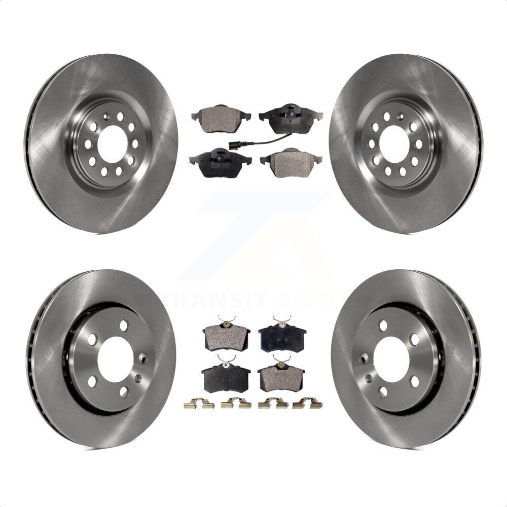 Front Rear Disc Brake Rotors And Ceramic Pads Kit For Volkswagen Golf Audi TT Quattro K8T-101184 by Transit Auto