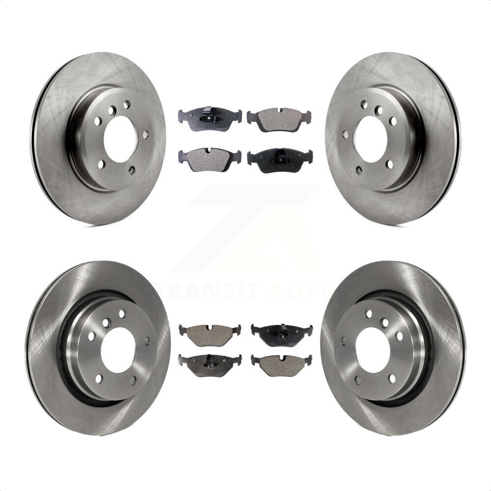 Front Rear Disc Brake Rotors And Ceramic Pads Kit For BMW 325i 325Ci 323i 328i 323Ci 328Ci K8T-101190 by Transit Auto