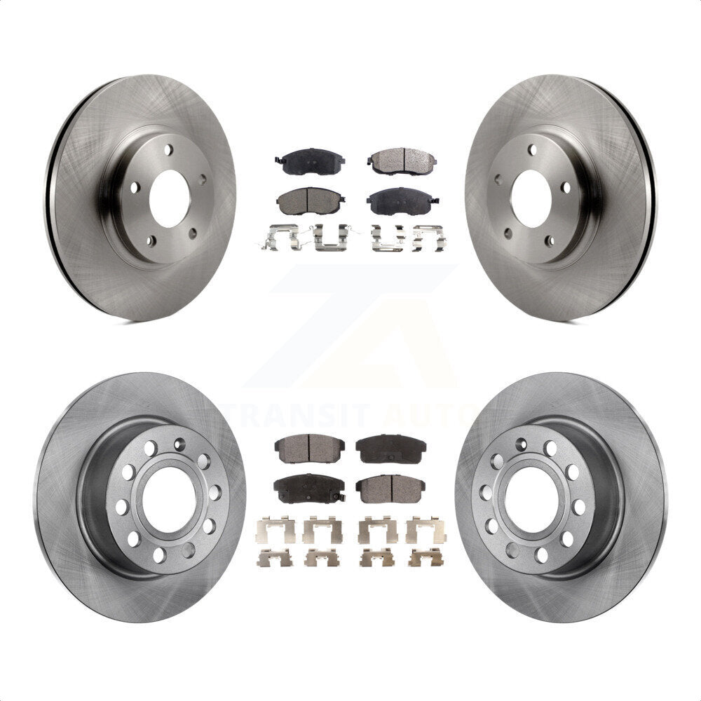 Front Rear Disc Brake Rotors And Ceramic Pads Kit For Nissan Maxima Infiniti I35 INFINITI K8T-101206 by Transit Auto