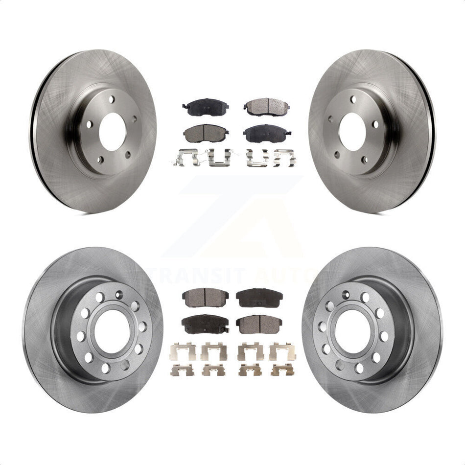 Front Rear Disc Brake Rotors And Ceramic Pads Kit For Nissan Maxima Infiniti I35 INFINITI K8T-101206 by Transit Auto