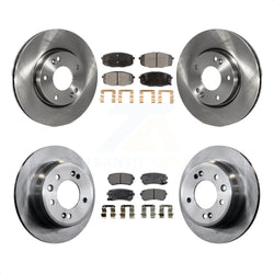 Front Rear Disc Brake Rotors And Ceramic Pads Kit For Hyundai Elantra K8T-101212