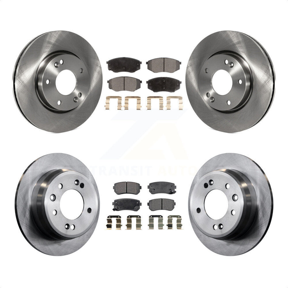 Front Rear Disc Brake Rotors And Ceramic Pads Kit For Hyundai Tucson Kia Sportage FWD K8T-101213 by Transit Auto