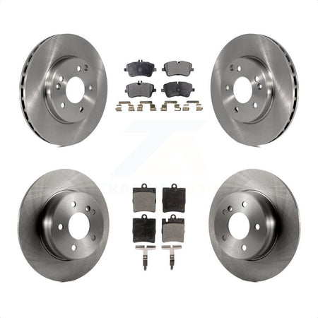 Front Rear Disc Brake Rotors And Ceramic Pads Kit For 2003-2005 Mercedes-Benz C240 Wagon with RWD K8T-101224 by Transit Auto