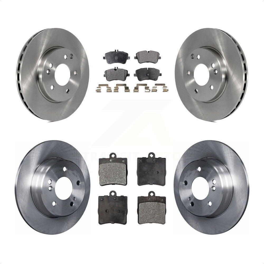 Front Rear Disc Brake Rotors And Ceramic Pads Kit For Mercedes-Benz C230 C240 K8T-101225 by Transit Auto