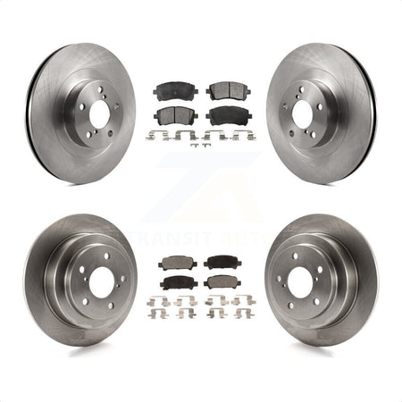 Front Rear Disc Brake Rotors And Ceramic Pads Kit For Subaru Impreza WRX K8T-101241 by Transit Auto