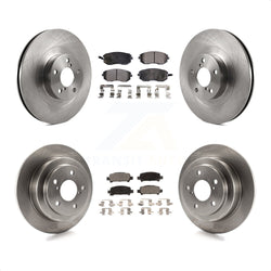 Front Rear Disc Brake Rotors And Ceramic Pads Kit For 2003-2003 Subaru Forester Impreza K8T-101244