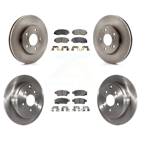 Front Rear Disc Brake Rotors And Ceramic Pads Kit For 2005-2010 Honda Odyssey K8T-101280 by Transit Auto