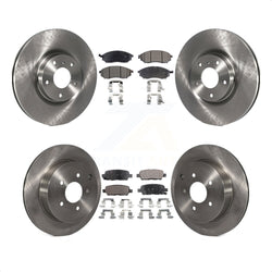 Front Rear Disc Brake Rotors And Ceramic Pads Kit For Nissan Murano INFINITI M37 QX70 Q70 Q70L M56 M35h K8T-101285