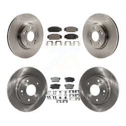 Front Rear Disc Brake Rotors And Ceramic Pads Kit For Honda Civic Acura CSX K8T-101290
