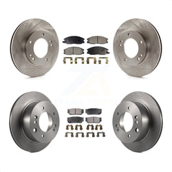 Front Rear Disc Brake Rotors And Ceramic Pads Kit For 2003-2006 Kia Sorento K8T-101295