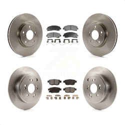 Front Rear Disc Brake Rotors And Ceramic Pads Kit For 2006-2014 Honda Ridgeline K8T-101303