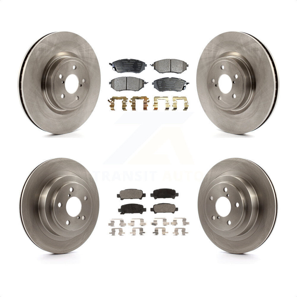 Front Rear Disc Brake Rotors And Ceramic Pads Kit For Subaru Legacy K8T-101306 by Transit Auto