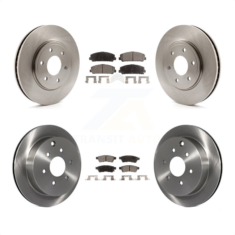 Front Rear Disc Brake Rotors And Ceramic Pads Kit For Suzuki Equator K8T-101311 by Transit Auto