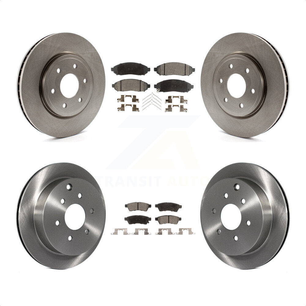 Front Rear Disc Brake Rotors And Ceramic Pads Kit For Nissan Frontier Xterra Suzuki Equator K8T-101312 by Transit Auto