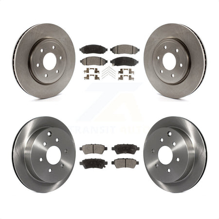 Front Rear Disc Brake Rotors And Ceramic Pads Kit For 2006-2007 Nissan Xterra K8T-101313 by Transit Auto