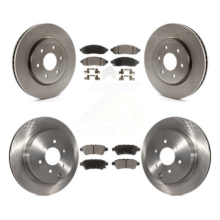 Front Rear Disc Brake Rotors And Ceramic Pads Kit For Nissan Pathfinder K8T-101314 by Transit Auto