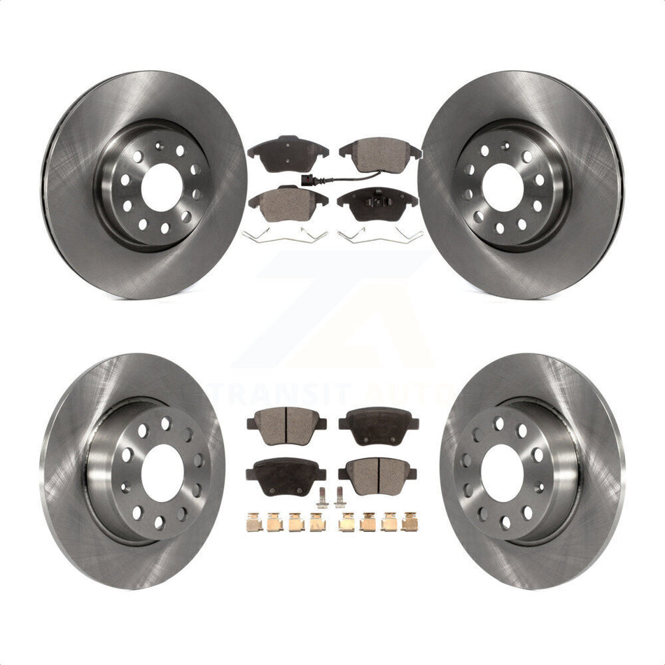 Front Rear Disc Brake Rotors And Ceramic Pads Kit For Volkswagen Beetle GTI K8T-101322 by Transit Auto