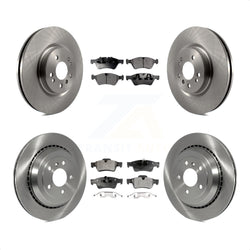 Front Rear Disc Brake Rotors And Ceramic Pads Kit For Mercedes-Benz R350 ML500 R500 R320 With Vented Rotor K8T-101336