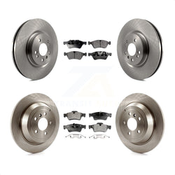 Front Rear Disc Brake Rotors And Ceramic Pads Kit For Mercedes-Benz ML350 R350 ML500 ML320 R500 R320 ML450 K8T-101337