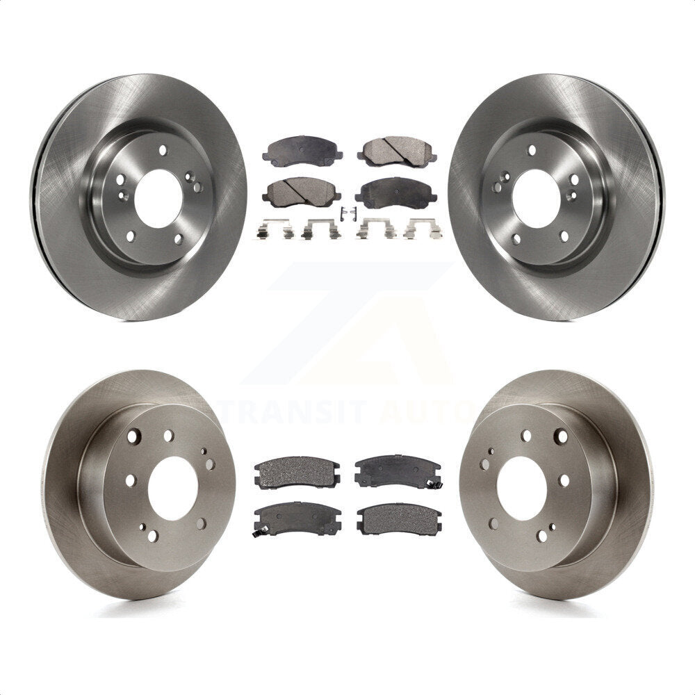 Front Rear Disc Brake Rotors And Ceramic Pads Kit For Mitsubishi Galant Eclipse K8T-101340 by Transit Auto