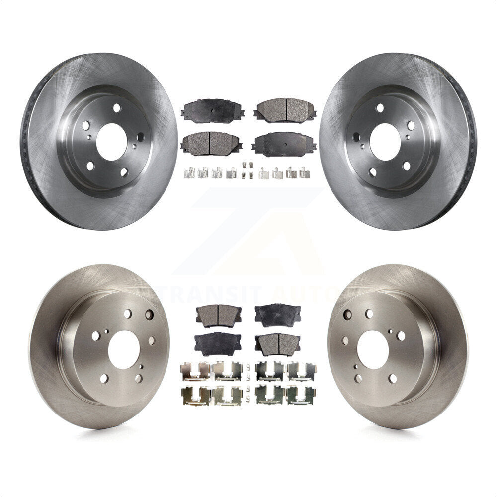 Front Rear Disc Brake Rotors And Ceramic Pads Kit For Toyota Matrix Pontiac Vibe K8T-101364 by Transit Auto