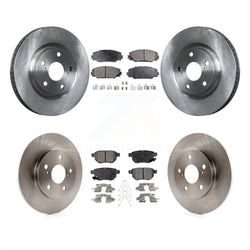 Front Rear Disc Brake Rotors And Ceramic Pads Kit For Toyota Matrix Pontiac Vibe Corolla iM Scion K8T-101368