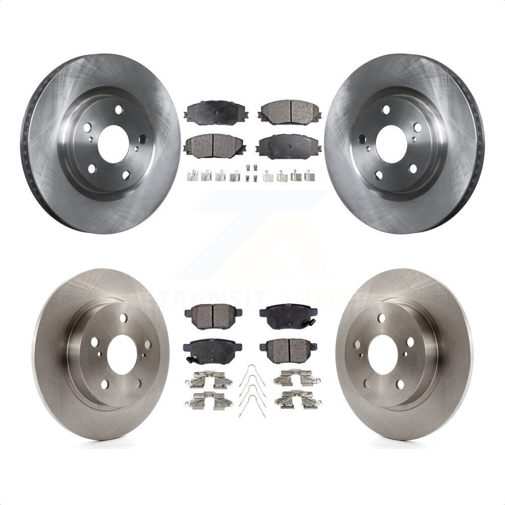 Front Rear Disc Brake Rotors And Ceramic Pads Kit For 2011-2016 Scion tC K8T-101369 by Transit Auto