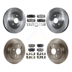 Front Rear Disc Brake Rotors And Ceramic Pads Kit For Toyota Camry Lexus ES350 Avalon K8T-101370