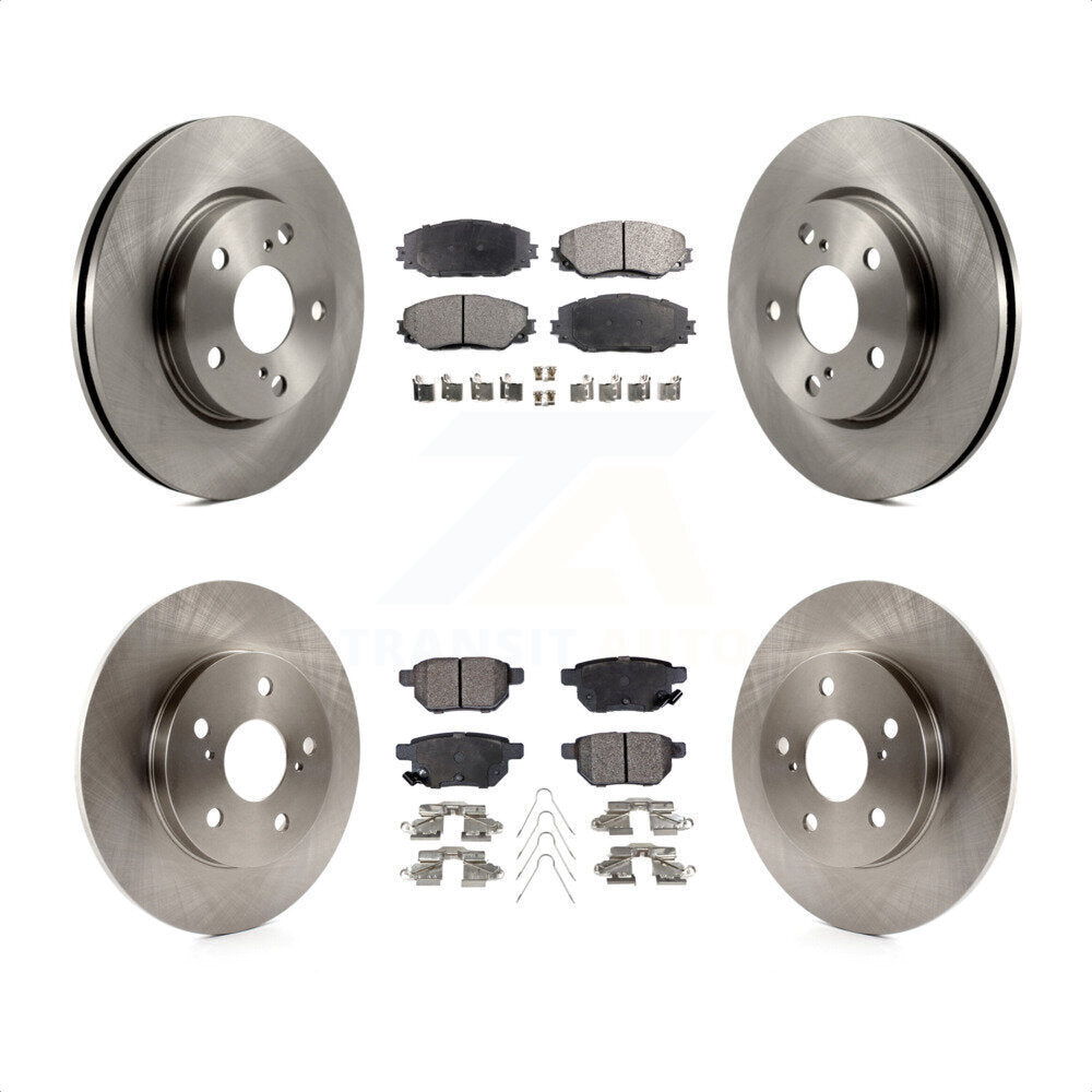 Front Rear Disc Brake Rotors And Ceramic Pads Kit For 2008-2015 Scion xB K8T-101377 by Transit Auto