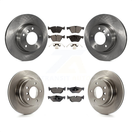 Front Rear Disc Brake Rotors And Ceramic Pads Kit For 2008-2013 BMW 128i K8T-101381 by Transit Auto