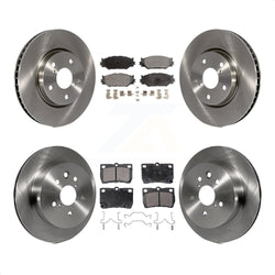 Front Rear Disc Brake Rotors And Ceramic Pads Kit For 2010-2013 Lexus IS250 C Vehicles Built Canadian Market K8T-101386
