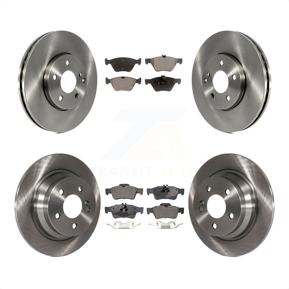 Front Rear Disc Brake Rotors And Ceramic Pads Kit For Mercedes-Benz E320 E300 K8T-101392 by Transit Auto