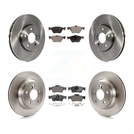 Front Rear Disc Brake Rotors And Ceramic Pads Kit For Mercedes-Benz E350 E320 AWD K8T-101393 by Transit Auto